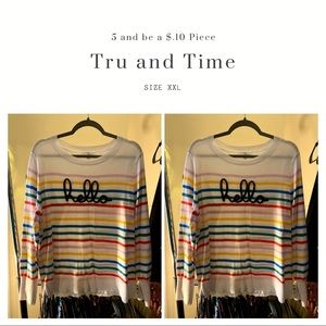 Hello | monogram | sweater